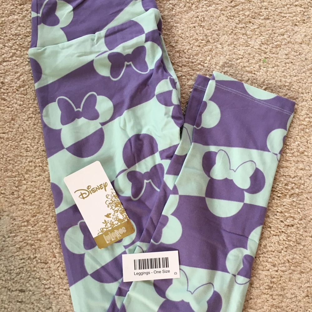 NWT Minnie Mouse LLR OS leggings Disney Collection